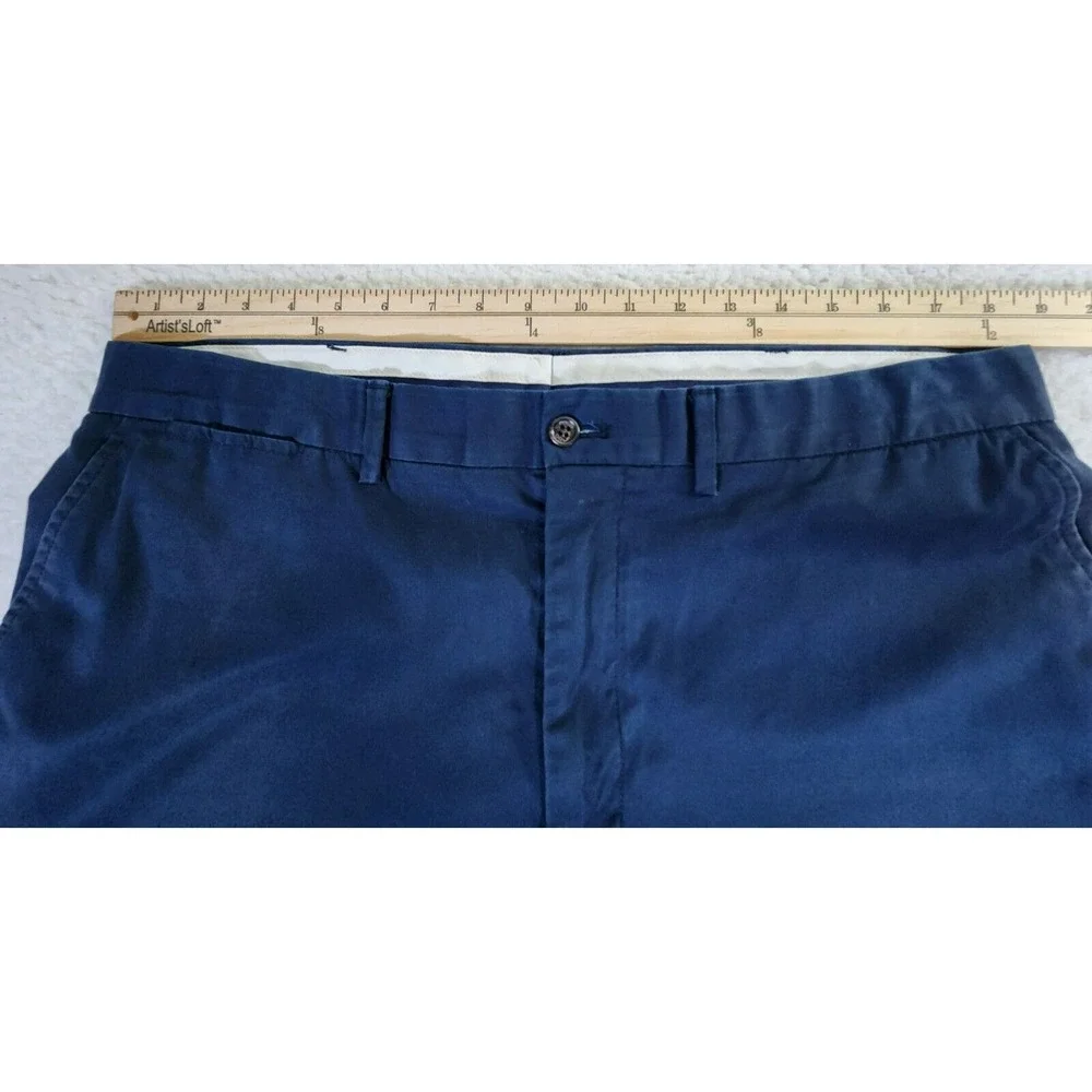 Polo Ralph‎ Lauren Classic Fit Chino Shorts Men's 38 Blue Cotton Flat Front